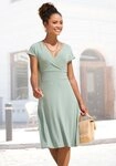 LASCANA Jerseykleid aus b&uuml;gelfreier Ware elegantes Sommerkleid aus Jersey,