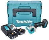 Makita Winkelschleifer DMC 300 RGJ 18 V 76 mm + 2x Akku 6,0 Ah + Ladeger&auml;t + Makpac