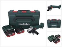 metabo Winkelschleifer W 18 L 9-125 Akku Winkelschleifer 18 V 125 mm + 2x Akku 10,0