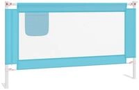 vidaXL Bettschutzgitter, Kleinkind-Bettschutzgitter Blau 140x25 cm Stoff