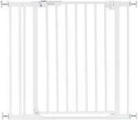 Hauck T&uuml;rschutzgitter Clear Step Set 2 inklusive Verl&auml;ngerung 9 cm, White,...