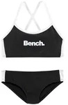 Bench. Bustier-Bikini mit gekreuzten Tr&auml;gern schwarz 122/128