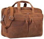 STILORD Laptoptasche "Gigantus" XXL Aktentasche Leder Laptoptasche 17 - 19 Zoll