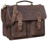 STILORD Aktentasche "Kronos" Aktentasche Herren Lehrertasche Echtleder Gro&szlig;