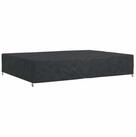 vidaXL Gartenm&ouml;bel-Schutzh&uuml;lle M&ouml;belbezug Uni Schwarz 350 x 260 x 90 cm 210D