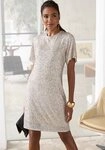 LASCANA Paillettenkleid mit kurzen &Auml;rmeln Partykleid, Festkleid, festlich,