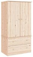 vidaXL Kleiderschrank Kleiderschrank ALTA 90x55x170 cm Massivholz Kiefer (1-St)