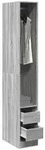 vidaXL Kleiderschrank 30 x 50 x 200 cm Kleiderschrank Grau Sonoma 30x50x200 cm