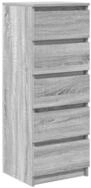 vidaXL Sideboard Sideboard mit Schubladen Grau Sonoma 37,5x35x99cm...