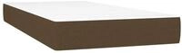 Boxspringmatratze Taschenfederkernmatratze Mittel Dunkelbraun 90x200x20 cm...