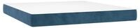 Boxspringmatratze Taschenfederkernmatratze Mittel Dunkelblau 160x200x20 cm Samt,