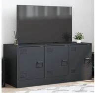 vidaXL Schrankmodule TV-Schrank Anthrazit 99x39x44 cm Stahl