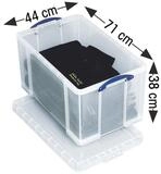 REALLYUSEFULBOX Aufbewahrungsbox, 84 Liter, verschlie&szlig;bar und stapelbar