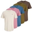 Jack & Jones Rundhalsshirt JPRBLABRODY TEE SS CREW NECK 5PK MP (Packung, 5-tlg)