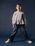Name It Weite Jeans NKFROSE f&uuml;r M&auml;dchen mit weitem Bein und klassischem Sitz