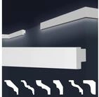 marbet design Stuckleiste E-44, 2 Meter / 1 Leiste, XPS Styropor wei&szlig; - LED