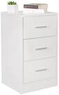 Wohnling Nachtkonsole Nachtschrank Kommode Nachttisch Schublade Schlafzimmer