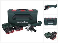 metabo Winkelschleifer W 18 L 9-125 Akku Winkelschleifer 18 V 125 mm + 2x Akku 5,5 Ah