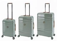Travelhouse Trolleyset Capri, 4 Rollen, (3er Set, 3 tlg., 3 tlg. Hartschalen Trolley