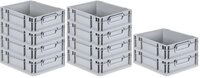 PROREGAL&reg; Stapelbox SparSet Eurobox NextGen Economy/geschlossen, Grau, 3-16...