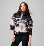 Columbia Fleecepullover Helvetia II Printed Cropped Half Sn SHALE PURPLE...