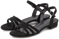 LASCANA Sommerschuh Sandale Sandalette, Sommerschuh mit geflochtenen Riemchen VEGAN