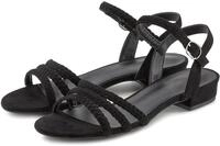 Sandale LASCANA "Sommerschuh", Damen, Gr. 41, schwarz, Obermaterial: 100%