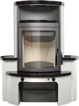 HARK Kaminofen Avenso GT ECOplus 6 KW, 6 kW, Dauerbrand, Cr.Wei&szlig;/M.Schwarz, mit