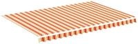 vidaXL Markise Markisenbespannung Gelb und Orange 4,5x3 m
