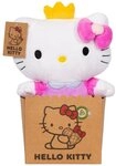 Hello Kitty Kuscheltier Hello Kitty - Prinzessin Pl&uuml;sch pink 25 cm (NEU & OVP)