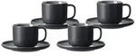 Ritzenhoff & Breker Tasse Jasper Kaffeetassen mit Untertassen 240 ml 4er Set,...