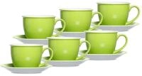 Ritzenhoff & Breker Tasse Doppio Milchkaffee Tassen mit Untertassen 350 ml,...
