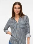 Vero Moda Hemdbluse VMBUMPY L/S SHIRT NEW WVN GA NOOS Viskose, regular fit