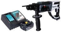 Makita Akku-Bohrhammer DHR 202 RM1W 18 V 20 mm 2,0 J wei&szlig; + 1x Akku 4,0 Ah +