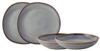 like. by Villeroy & Boch Tafelservice Lave beige Tafelset 4tlg, Steinzeug
