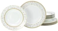 CreaTable Tafelservice Emilja, Tafel-Service 12-tlg (12-tlg), 6 Personen,...