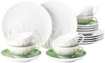 Geschirr-Set SELTMANN WEIDEN "Teeservice Liberty Meadow Grasses 18er Set gr&uuml;n",