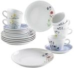 KAHLA Kaffeeservice Wildblume Kaffeeservice 18tlg. (18-tlg), 6 Personen, Porzellan,