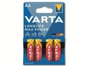 VARTA VARTA Batterie Alkaline, Mignon, AA, LR06, 1.5V, Longlife Max Power, 4...