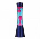 Licht-Erlebnisse Lavalampe RINGO, Warmwei&szlig;, Retro Lampe Blau Pink inkl. G9