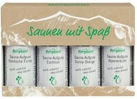 Bergland Sauna-Aufgussset SAUNEN mit Spa&szlig; 4 versch.Sorten Konzentrat