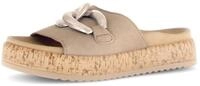 Gabor Pantolette, Plateau, Sommerschuh, Schlupfschuh mit bezogener Zierkette