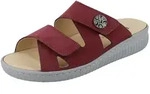 Longo LONGO Damen Pantolette rot bordeaux Nubukleder - Gr&ouml;&szlig;e: 42 Pantolette