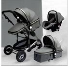 TPFFamily Kombi-Kinderwagen Babyschale Baby Buggy Babywanne 5-Punkt-Sicherheitsgurt