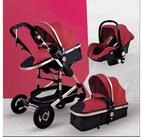 TPFFamily Kombi-Kinderwagen Babyschale Baby Buggy Babywanne 5-Punkt-Sicherheitsgurt