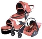 TPFFamily Kombi-Kinderwagen Babyschale Baby, Buggy Babywanne Kinderwagen 3 in 1...