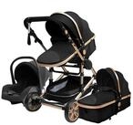 TPFFamily Kombi-Kinderwagen Babyschale Baby Buggy Babywanne...