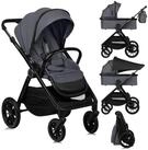 lionelo Kombi-Kinderwagen LAYLA 2IN1, (Set), 3D-Panoramabel&uuml;ftung/ XXL-Sitz/