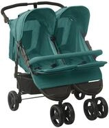 vidaXL Kombi-Kinderwagen Kinderwagen Kinderkarre Buggy Zwillings-Geschwisterwagen