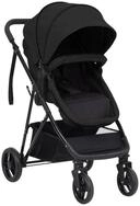 vidaXL Kombi-Kinderwagen 2-in-1 Kinderwagen Anthrazit und Schwarz Stahl